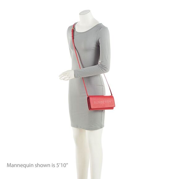 Burberry Embossed Leather Henley Crossbody - Picture 5 of 12